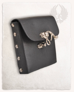 Gero Beltbag Large Black - duża skórzana kaletka