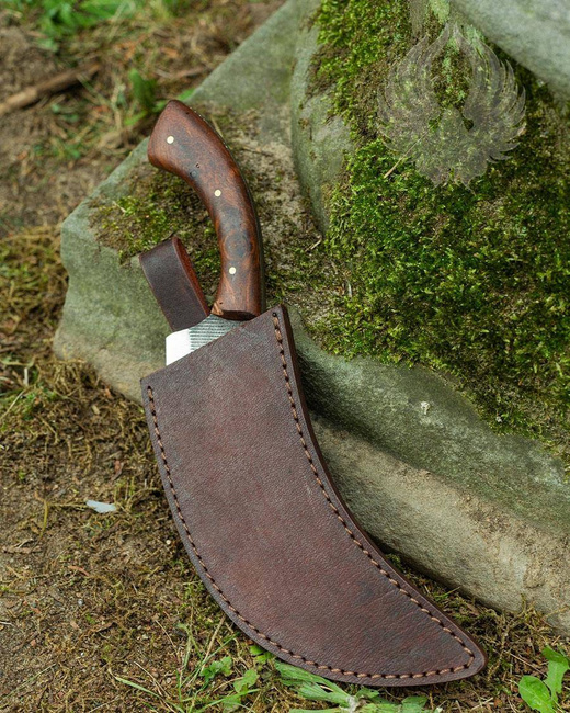 Anselm Herb Knife Leather Sheath Brown - skórzana pochwa na nóż