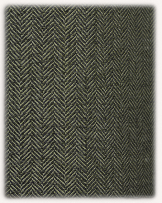 Tronde Tunic Herringbone Olive-Green - bawełniana tunika