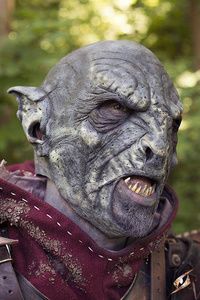 Beastial Orc - Blue / maska lateksowa Ork
