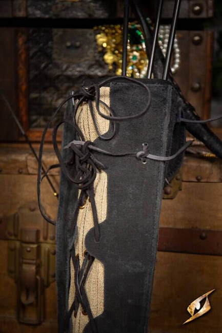 Imperial Quiver - Suede - Black- Kołczan do strzał larpowych
