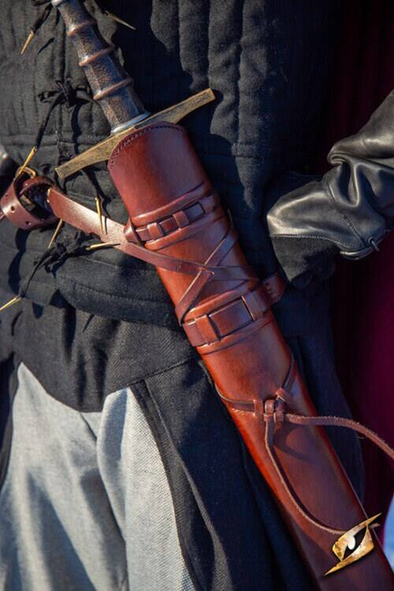 Knights Scabbard Brown/Dark Brown 94 cm - pochwa na miecz larpowy