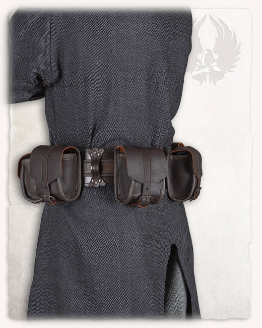 Belwar Belt Bag Set Brown - komplet kaletek na pas