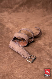 RFB Belt - Laced - Faux Leather - Brown - 100 cm