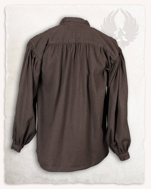 Jonathan Shirt - Brown - koszula bawełniana
