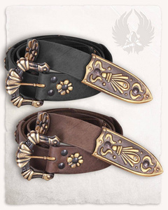 Leon Belt Broad Brown - skórzany pasek