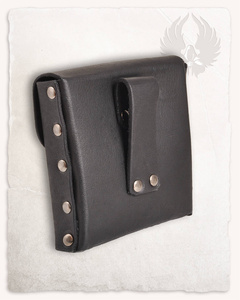 Gero Beltbag Large Black - duża skórzana kaletka