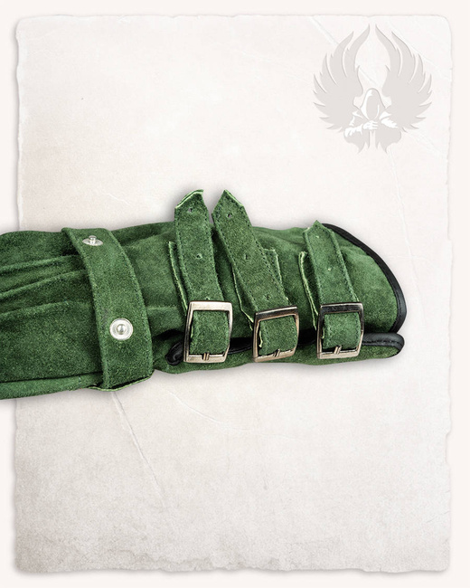 Kandor Gloves Green - zamszowe rękawice