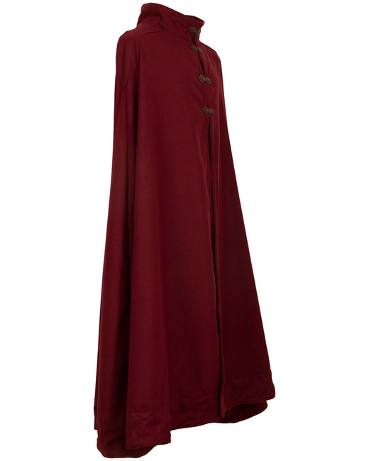 Ceres Cloak Wool - Bordeaux - płaszcz wełniany