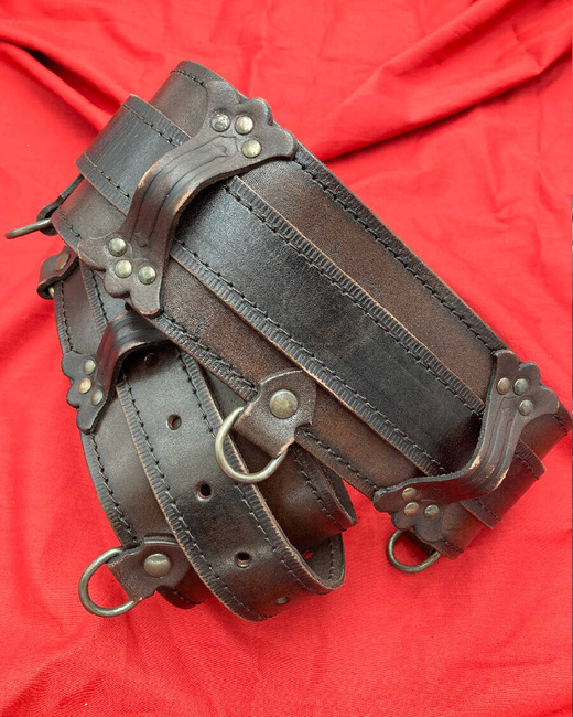 Luthor Belt Brown - skórzany szeroki pas