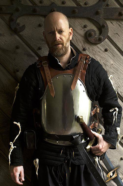 Torso Armour Merc - Polished Steel