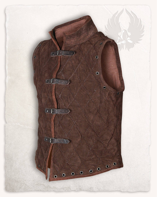 Arthur Gambeson Vest Suede brown - kamizelka zamszowa