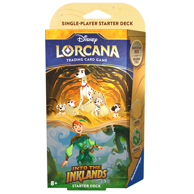 Disney Lorcana: Into the Inklands Starter Deck Amber and Emerald