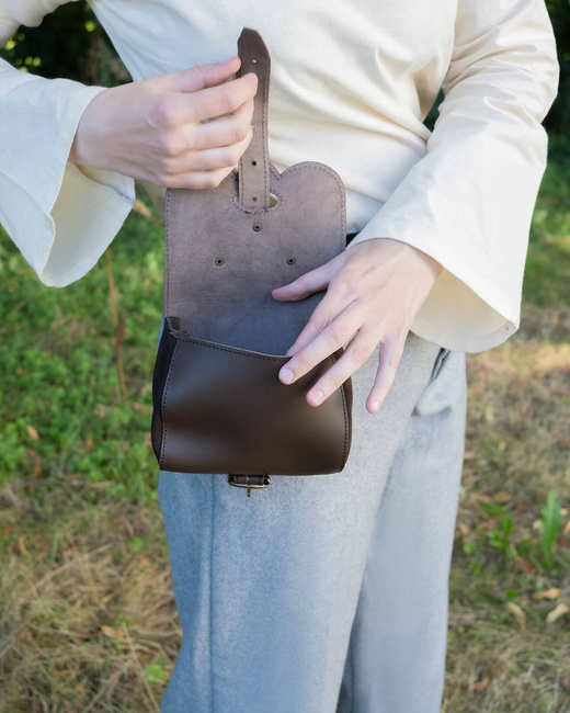 Eremitano belt bag - Black - skórzana kaletka