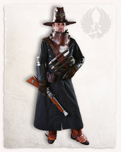 Kandor Greatcoat Black  - szynel, długi płaszcz