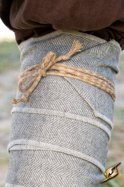 Herringbone Leg Wraps - Wool - Storm Grey