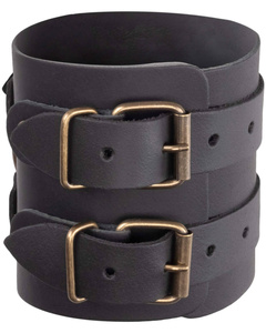 Alejo bracelet - Black - skórzana bransoleta