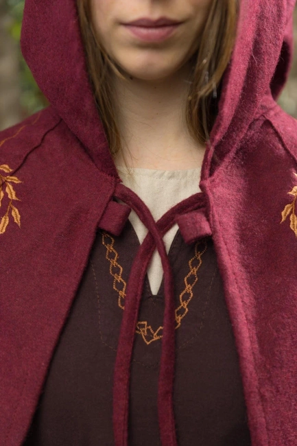 Cape Aric - Wool - Bordeaux