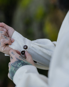 Lucious - Cream - koszula bawełniana