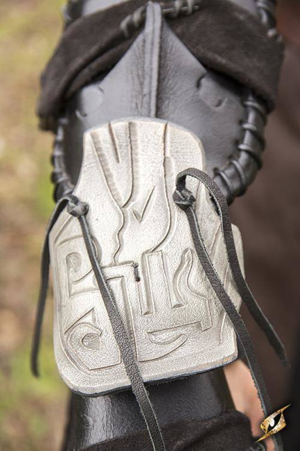 Bone Bracer - Right Arm Bracer - Black/Desert Beige