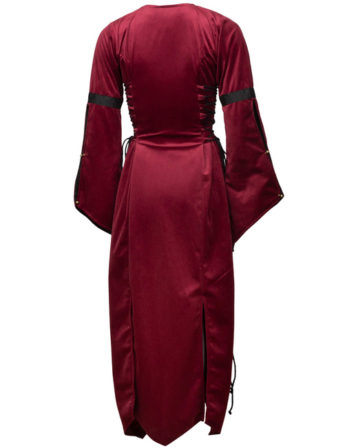Antaris Dress Velvet - Bordeaux- aksamitna suknia