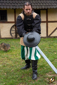 Fencing Buckler - Dark Metal