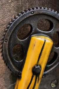 Cog Bat - Yellow - 87 cm