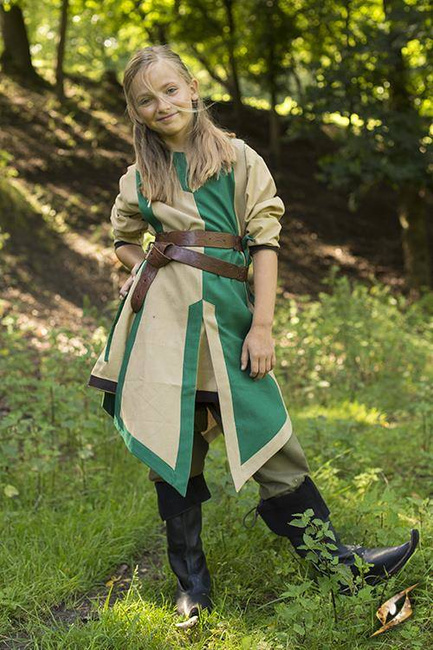 Basic Tabard - Green/Dark Desert Beige (junior)