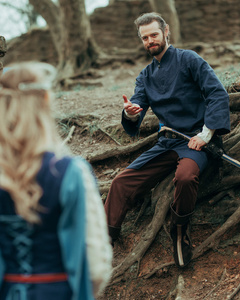 Arantir Tunic - Blue - bawełniana tunika