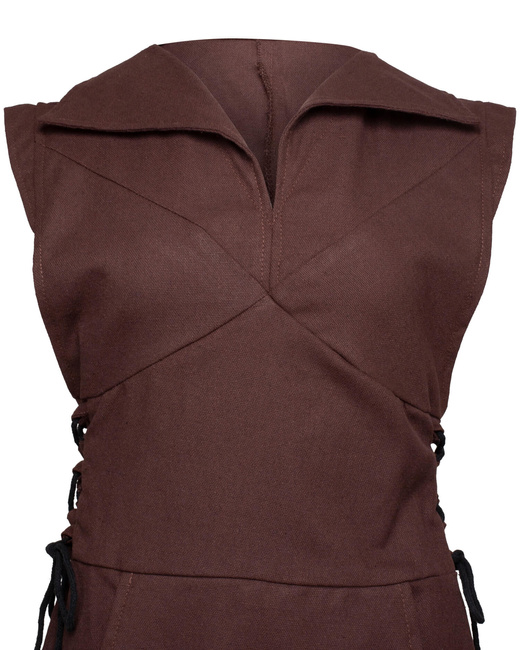 Galatea Tunic Canvas - Brown - tunika bawełniana