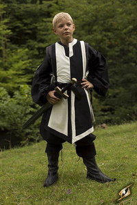 Basic Tabard - Black /Offwhite (junior)