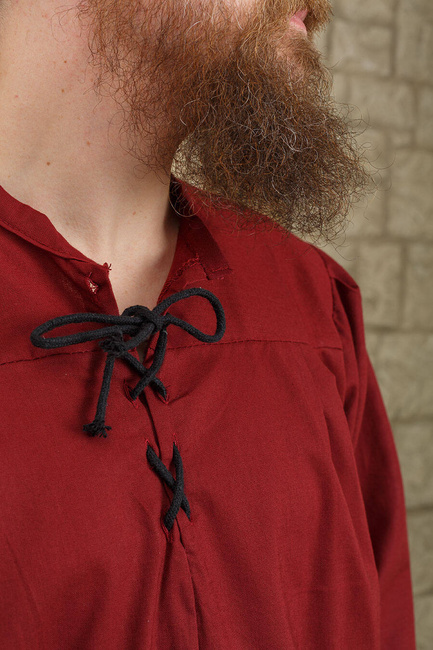 Simon Shirt Bordeaux - koszula średniowieczna