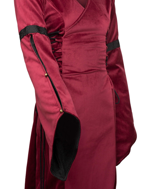 Antaris Dress Velvet - Bordeaux- aksamitna suknia