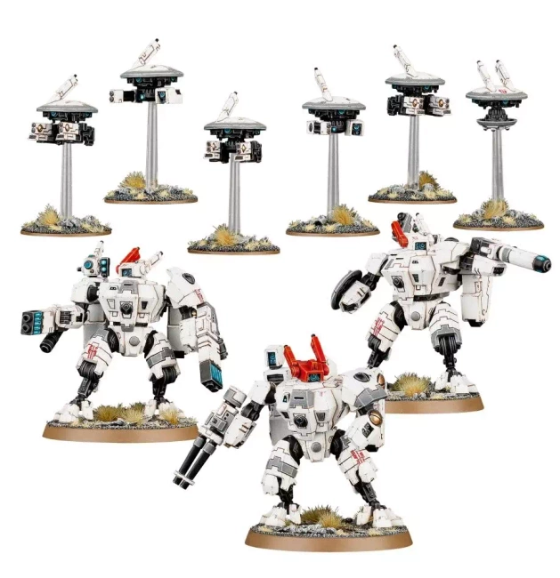 Warhammer 40000: T'au Empire Crisis Battlesuits
