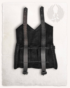 Friedhelm Beltbag Large Black - zamszowa duża kaletka