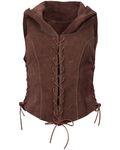Sombra Vest - Brown - zamszowa kamizelka