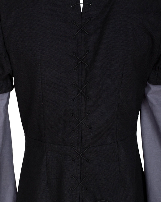 Loreley Dress - Black - suknia bawełniana