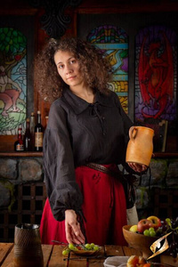 Crinkle Fencing Shirt - Black