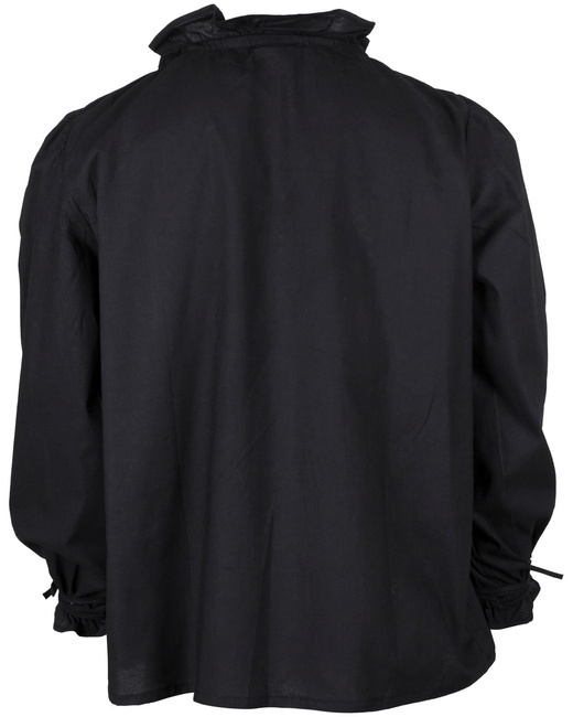 Bastian Shirt Cotton Black - koszula średniowieczna