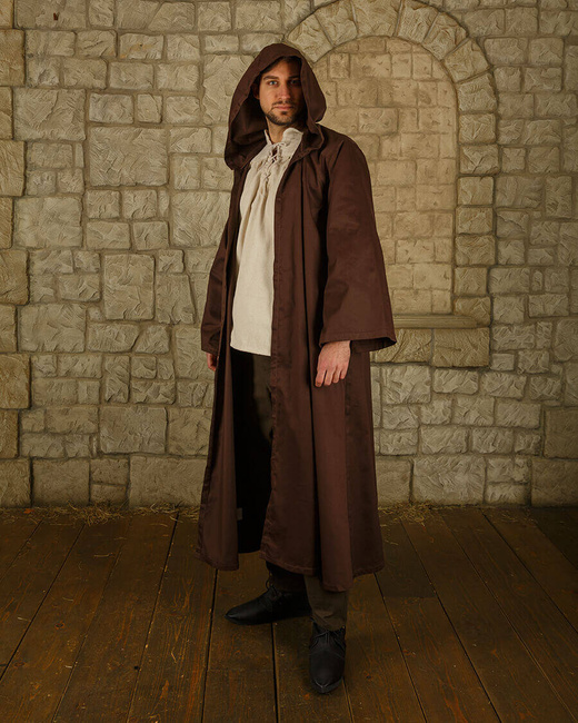 Aurelius Robe Brown  - szata z kapturem