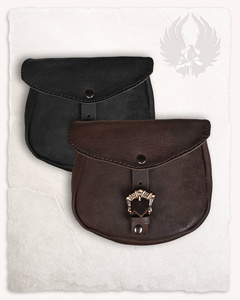 Leon Beltbag Large Black - skórzana kaletka