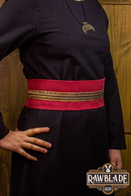 Jeanne fabric belt - Red