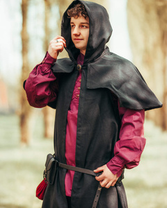 Abraxas Duster Canvas Black - średniowieczna opończa