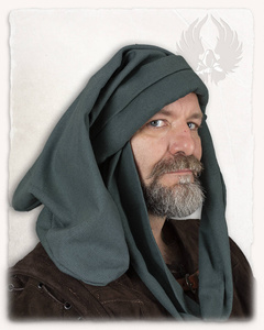 Rafael Chaperon Canvas Green - średniowieczna czapka