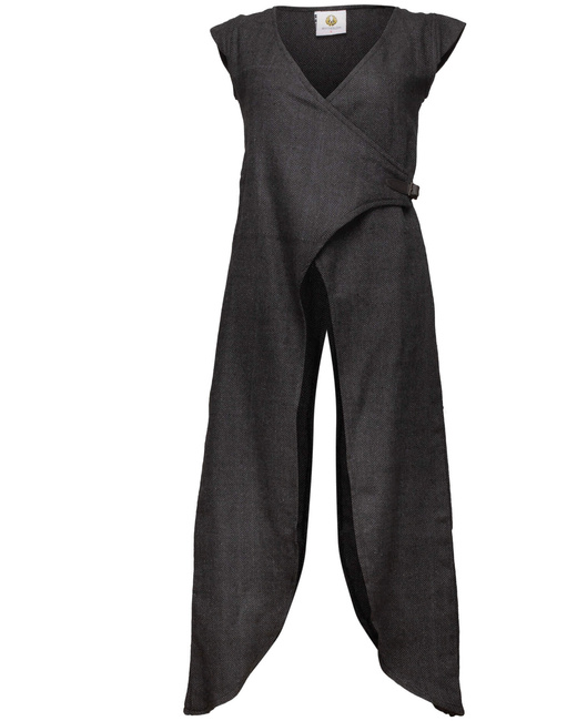 Vysera Outer Garment Herringbone - Black - suknia wierzchnia