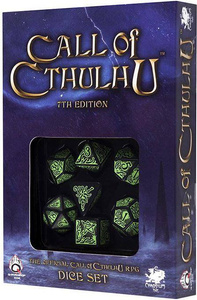 Kości RPG Zew Cthulhu 7. Edycja Zielono-czarne (7)