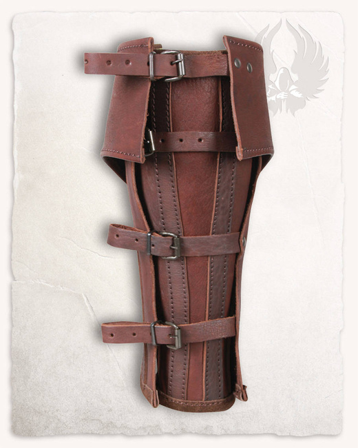 Randulf Gaiters Brown - skórzane czapsy