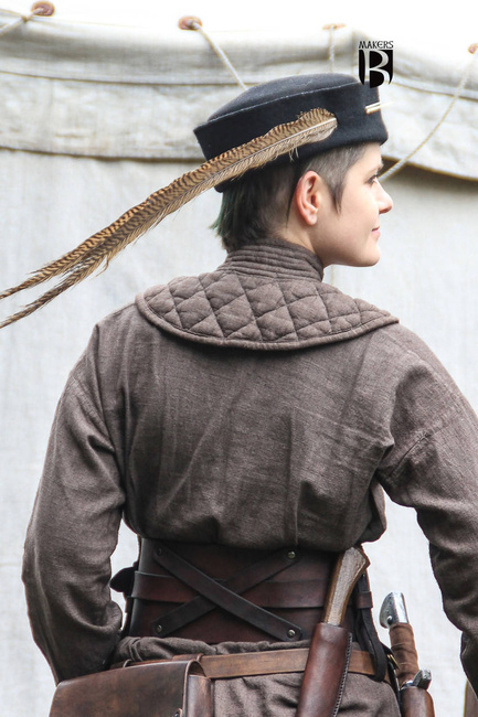 Padded Collar Donnergrund - Brown