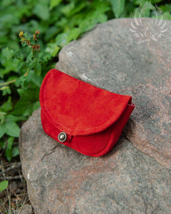 Rickar Belt Bag Small Red - zamszowa mała kaletka