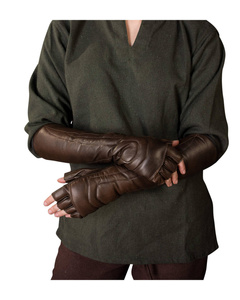 Gillian gloves - Brown - rękawice